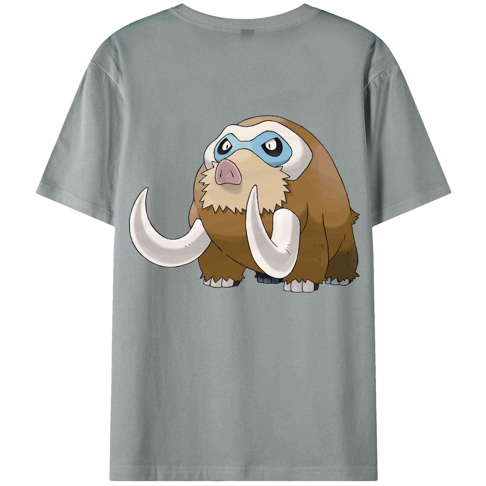 （画像用） ポケットモンスター Pokémon 綿100％ メンズ半袖Tシャツ（バックプリント） 通気性
